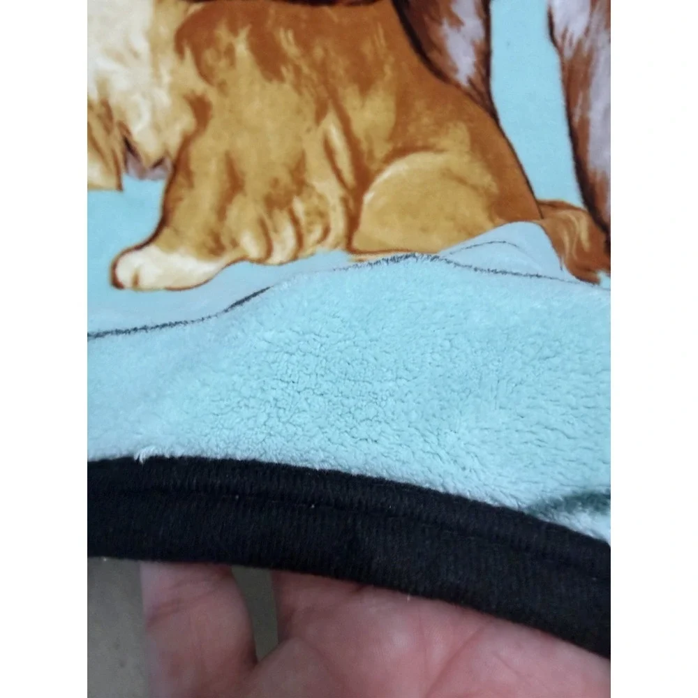 Disney's Lady & the Tramp blue character print fleece throw blanket 55x45